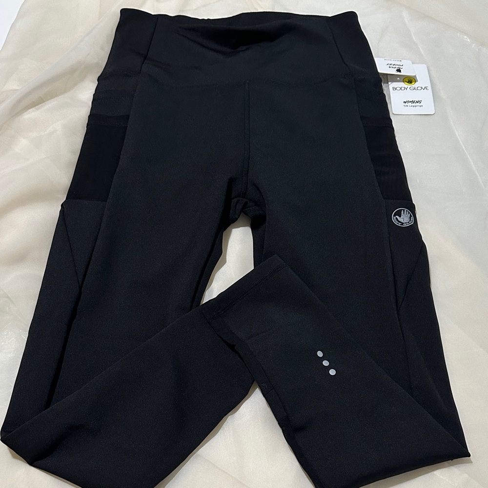 NWT Body Glove Black Active Leggings Size L